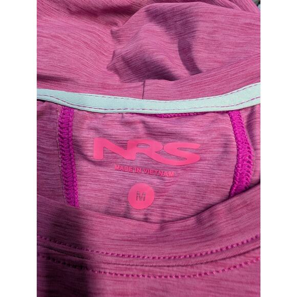 NRS Women’s Long Sleeve Pink Performance Base Layer Top Size M Stretch - Picture 3 of 6